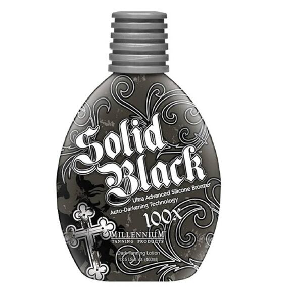 Millenium Tanning Solid Black 100x Ultra Advanced Silicone Bronzer, 13.5 fl oz - Picture 1 of 11